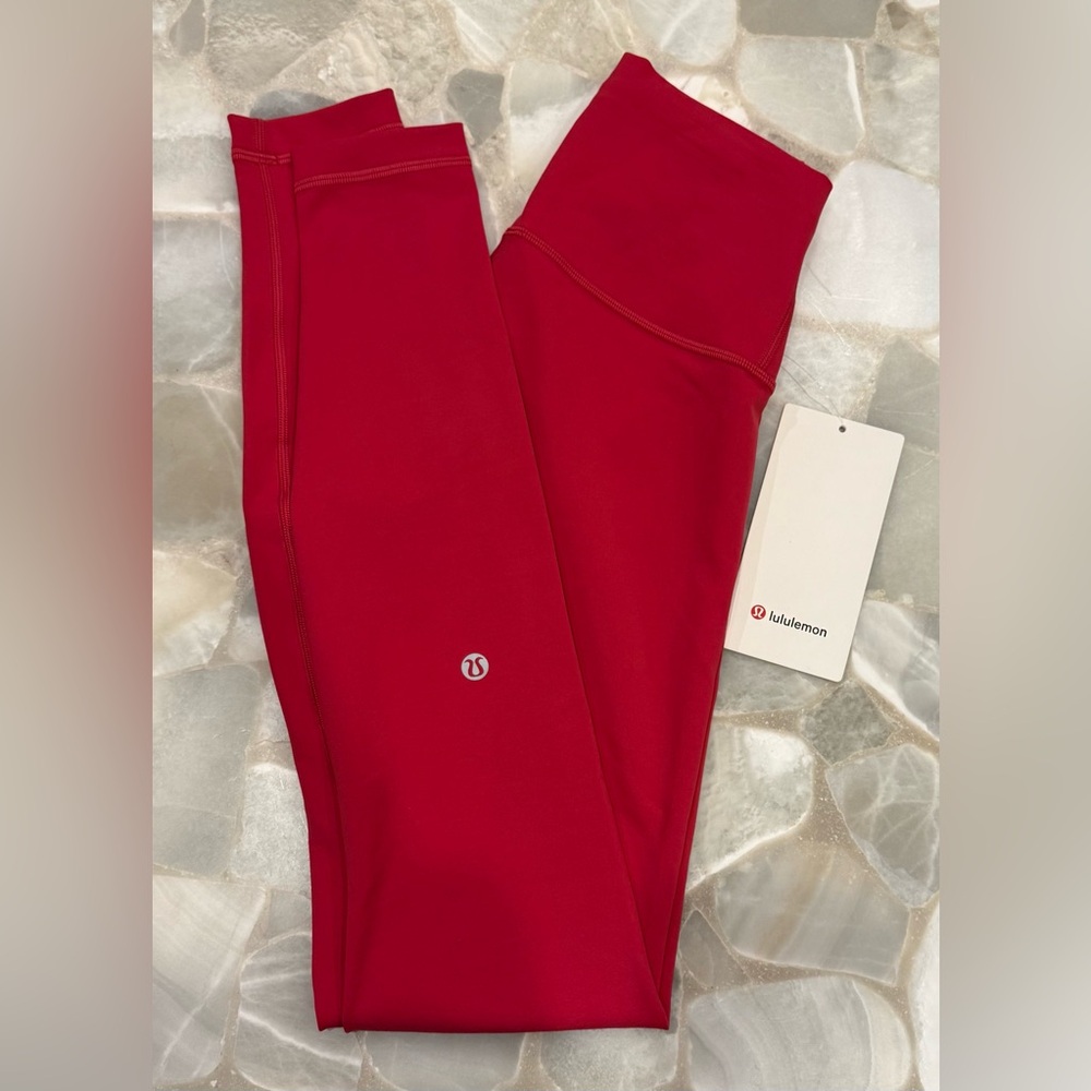Lululemon Athletica NWT Pink Dragonfruit Wunder Train HR 28” Leggings - Picture 4 of 7